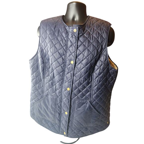 Joules Vest Womens 18 XL Quilted Fleece Gilet Countrywear Equestrian Cottagecore - Picture 2 of 16